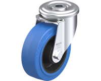 BLICKLE - Roulette pivotante Ø 100mm bandage caoutchouc NR 150kg - LER-POEV 100R-SB
