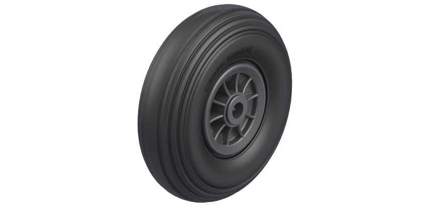 BLICKLE - Roue Ø 250mm bandage caoutchouc SBR 250kg - VPP 256/20R
