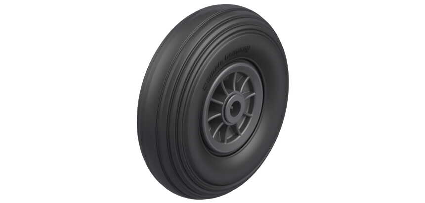 BLICKLE - Roue Ø 250mm bandage caoutchouc SBR 250kg - VPP 256/20R