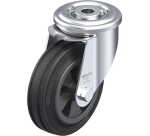 BLICKLE - Roulette pivotante Ø 100mm bandage caoutchouc SBR 70kg - LER-VPP 100G