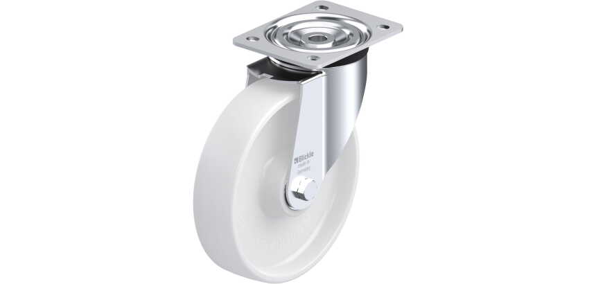 BLICKLE - Roulette pivotante Ø 200mm bandage polyamide PA 6.6 400kg - L-PO 200K