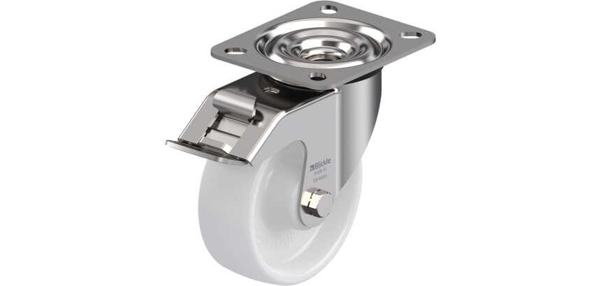 BLICKLE - Roulette pivotante à frein Ø 100mm bandage polyamide PA 6.6 150kg - LEX-PO 100XR-FI