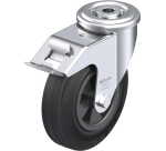 BLICKLE - Roulette pivotante à frein Ø 125mm bandage caoutchouc SBR 100kg - LER-VPP 125G-FI