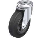 BLICKLE - Roulette pivotante Ø 125mm bandage caoutchouc SBR 100kg - LER-VPP 125G