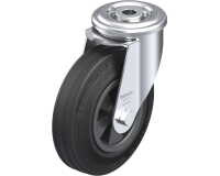 BLICKLE - Roulette pivotante Ø 125mm bandage caoutchouc SBR 100kg - LER-VPP 125G