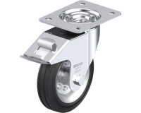 BLICKLE - Roulette pivotante à frein Ø 150mm bandage caoutchouc SBR 135kg - LE-VE 150R-FI