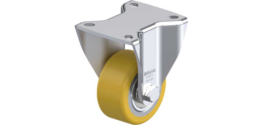 BLICKLE - Roulette fixe Ø 80mm bandage polyuréthane PU 280kg - BH-VSTH 80K