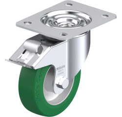 BLICKLE - Roulette pivotante à frein Ø 125mm bandage polyuréthane PU 350kg - LK-ALST 125K-3-FI