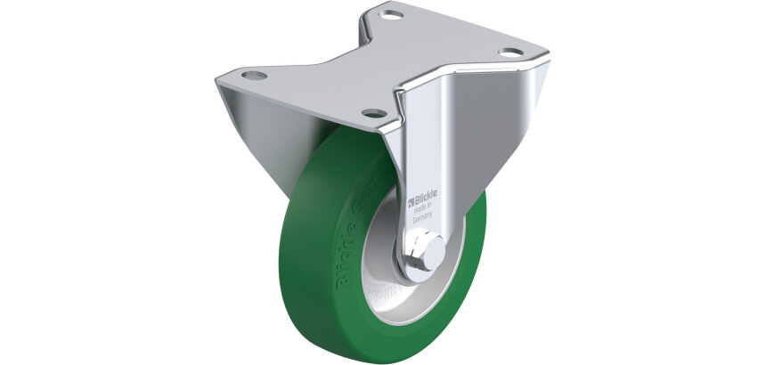 BLICKLE - Roulette fixe Ø 125mm bandage polyuréthane PU 350kg - BK-ALST 125K-3