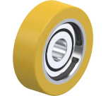 BLICKLE - Galet guide Ø 80mm bandage polyuréthane PU 230kg - FSTH 80x25/20-15K