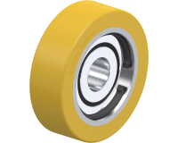 BLICKLE - Galet guide Ø 80mm bandage polyuréthane PU 230kg - FSTH 80x25/20-15K