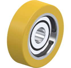 BLICKLE - Galet guide Ø 80mm bandage polyuréthane PU 230kg - FSTH 80x25/20-15K