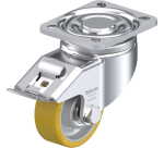 BLICKLE - Roulette pivotante à frein Ø 80mm bandage polyuréthane PU 200kg - LH-ALTH 80K-FI
