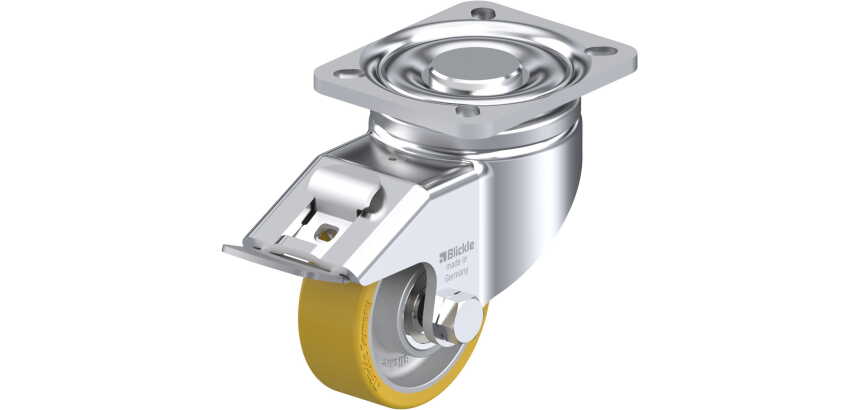 BLICKLE - Roulette pivotante à frein Ø 80mm bandage polyuréthane PU 200kg - LH-ALTH 80K-FI