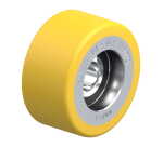 BLICKLE - Galet guide Ø 50mm bandage polyuréthane PU 140kg - FSTH 50x25/12-10K