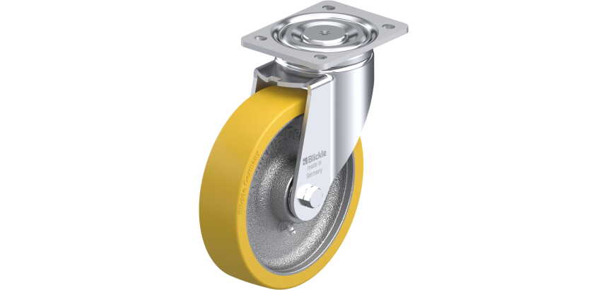 BLICKLE - Roulette pivotante Ø 200mm bandage polyuréthane PU 900kg - LH-GTH 200K