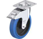 BLICKLE - Roulette pivotante à frein Ø 200mm bandage caoutchouc NR 300kg - LE-POEV 200R-FI-SB