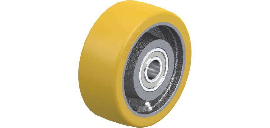BLICKLE - Roue Ø 125mm bandage polyuréthane PU 700kg - GTH 127/20-50K
