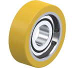 BLICKLE - Galet guide Ø 75mm bandage polyuréthane PU 215kg - FSTH 75x25/25-15K