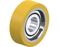 BLICKLE - Galet guide Ø 75mm bandage polyuréthane PU 215kg - FSTH 75x25/25-15K