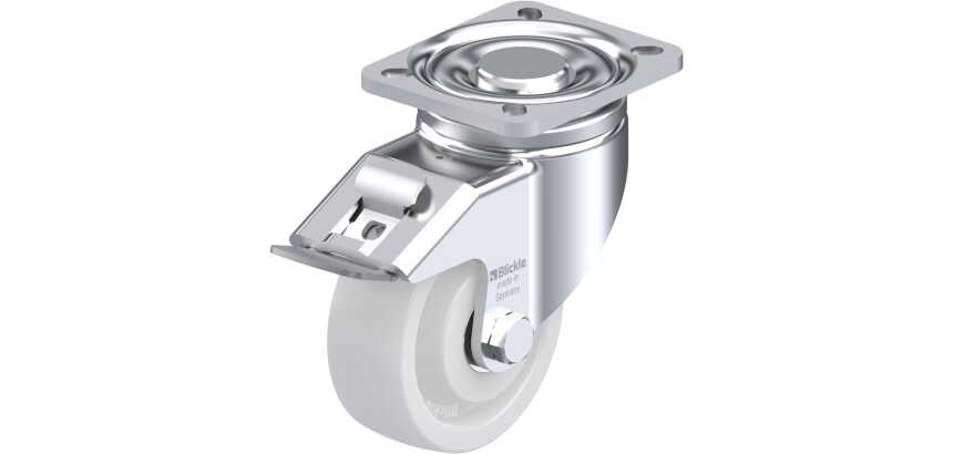 BLICKLE - Roulette pivotante à frein Ø 100mm bandage polyamide PA 6.6 500kg - LH-SPO 100K-1-FI