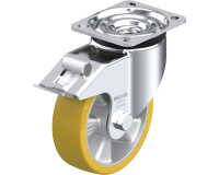 BLICKLE - Roulette pivotante à frein Ø 125mm bandage polyuréthane PU 350kg - LK-ALTH 125K-1-FI
