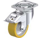 BLICKLE - Roulette pivotante à frein Ø 100mm bandage polyuréthane PU 350kg - LH-ALTH 100K-1-FI