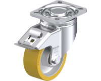 BLICKLE - Roulette pivotante à frein Ø 100mm bandage polyuréthane PU 350kg - LH-ALTH 100K-1-FI