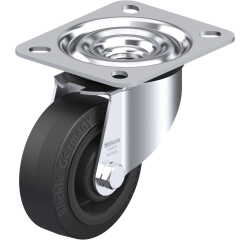 BLICKLE - Roulette pivotante Ø 80mm bandage caoutchouc NR 140kg - LE-POEV 80R