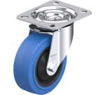 BLICKLE - Roulette pivotante Ø 100mm bandage caoutchouc NR 150kg - LE-POEV 100KA-SB