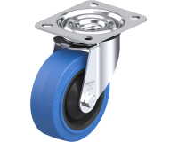 BLICKLE - Roulette pivotante Ø 100mm bandage caoutchouc NR 150kg - LE-POEV 100KA-SB