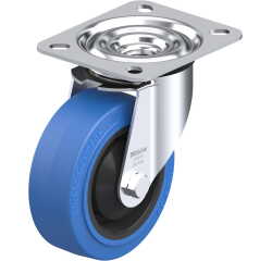 BLICKLE - Roulette pivotante Ø 100mm bandage caoutchouc NR 150kg - LE-POEV 100KA-SB