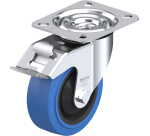 BLICKLE - Roulette pivotante à frein Ø 100mm bandage caoutchouc NR 150kg - LE-POEV 100KA-FI-SB