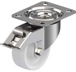 BLICKLE - Roulette pivotante à frein Ø 80mm bandage polyamide PA 6.6 150kg - LEX-PO 80XR-FI