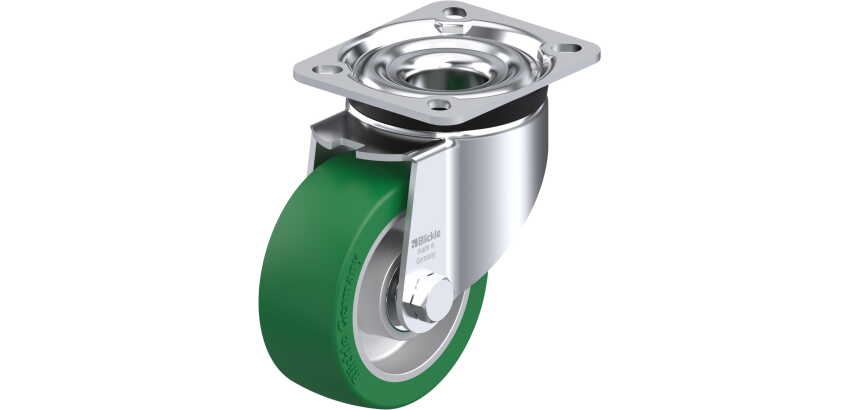BLICKLE - Roulette pivotante Ø 100mm bandage polyuréthane PU 320kg - LK-ALST 100K-1