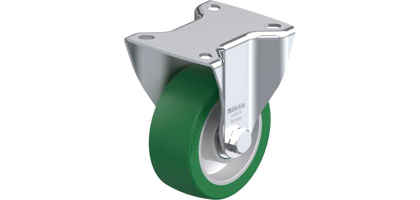 BLICKLE - Roulette fixe Ø 100mm bandage polyuréthane PU 320kg - BK-ALST 100K-1