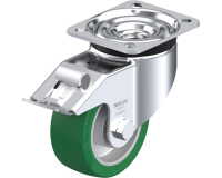 BLICKLE - Roulette pivotante à frein Ø 100mm bandage polyuréthane PU 320kg - LK-ALST 100K-1-FI