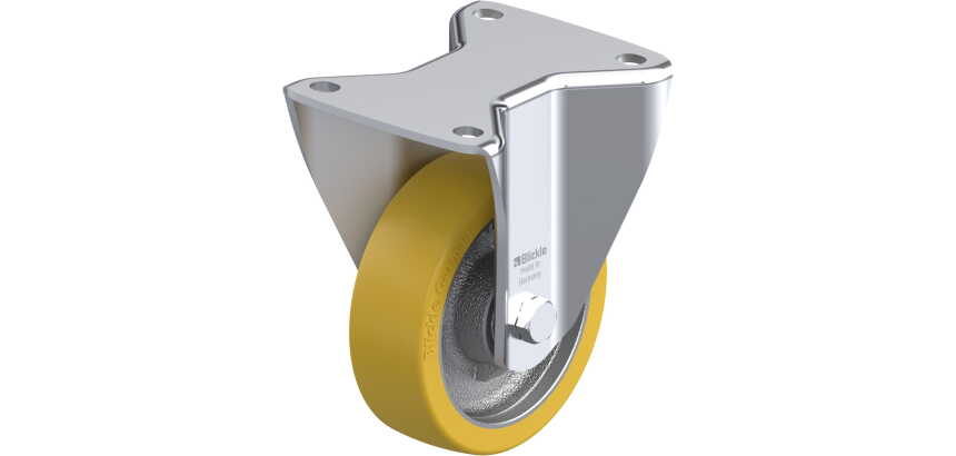 BLICKLE - Roulette fixe Ø 125mm bandage polyuréthane PU 550kg - BH-GTH 125K-3