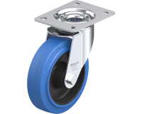 BLICKLE - Roulette pivotante Ø 160mm bandage caoutchouc NR 300kg - LE-POEV 160R-SB