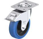 BLICKLE - Roulette pivotante à frein Ø 160mm bandage caoutchouc NR 300kg - LE-POEV 160R-FI-SB