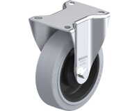BLICKLE - Roulette fixe Ø 125mm bandage caoutchouc NR 250kg - B-POEV 125KA-SG