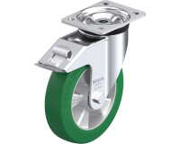 BLICKLE - Roulette pivotante à frein Ø 200mm bandage polyuréthane PU 600kg - LK-ALST 200K-FI