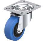 BLICKLE - Roulette pivotante Ø 80mm bandage caoutchouc NR 140kg - LE-POEV 80R-SB