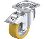BLICKLE - Roulette pivotante à frein Ø 100mm bandage polyuréthane PU 420kg - LH-ALTH 101K-1-FI