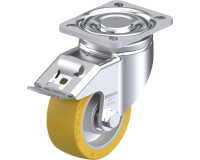 BLICKLE - Roulette pivotante à frein Ø 100mm bandage polyuréthane PU 420kg - LH-ALTH 101K-1-FI
