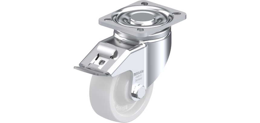 BLICKLE - Roulette pivotante à frein Ø 100mm bandage polyamide PA 6.6 500kg - LH-SPO 100G-1-FI