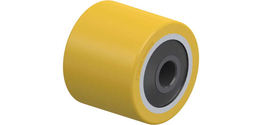 BLICKLE - Galet de transpalettes Ø 82mm bandage polyuréthane PU 640kg - HTHW 82x70/20-74K