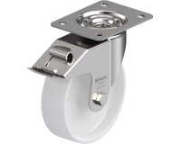 BLICKLE - Roulette pivotante à frein Ø 160mm bandage polyamide PA 6.6 300kg - LEX-PO 160G-FI