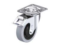 BLICKLE - Roulette pivotante à frein Ø 100mm bandage caoutchouc NR 150kg - LE-POEV 100KA-FI-SG