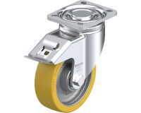 BLICKLE - Roulette pivotante à frein Ø 125mm bandage polyuréthane PU 550kg - LH-GTH 125K-1-FI